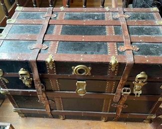 Steamer Trunk Full of Mens Clothing