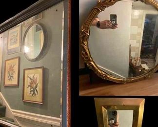 Trio of Decorative Mirrors