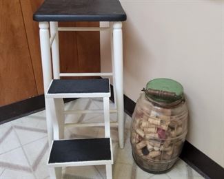 Stool, jar