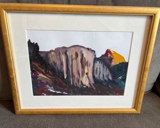 This is an original pastel