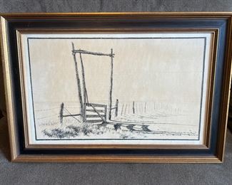 Texas artist David Sanders. This piece is signed!