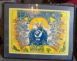 This was the Texas version of Woodstock!!!!
This poster is signed and number 173 out of 2500! Super valuable and highly collectible