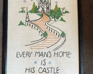 This is a vintage embroidered piece