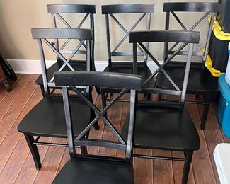 6 dining chairs. 
Pollen really great condition