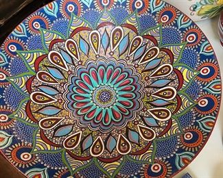 FAN-TAS-TIC  hand painted Mexican bowl