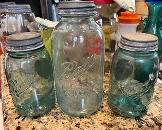 Colored ball jars