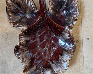 Vintage leaf dish
