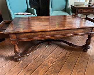 This gorgeous coffee table is from Theodore Alexander!!! The original retail price on this was over $3000! It’s from the castle Bromwick collection