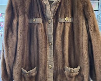 Isabel Gearhart mink coat