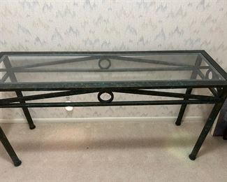 Wrought Iron and Glass