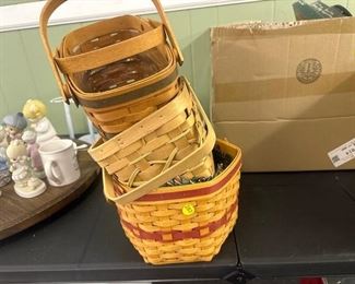 TWO LONGABERGER BASKETS/ONE BASKET