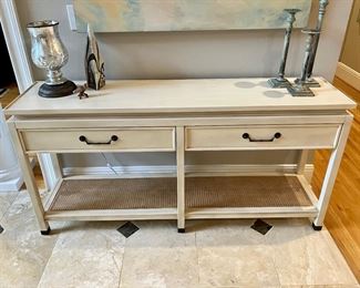 Michael Weiss for Vanguard console table
(Retails for over $4000)
65” w, 16” d, 32” h