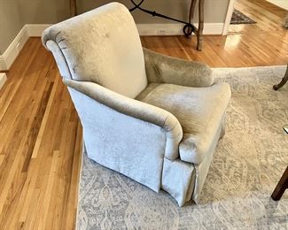 Pair of Pearson silk velvet club chairs
31” w, 36” d, 36” h
(Retails for $6000)