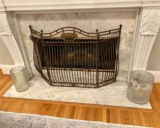 Summer Classics wrought iron fire-screen
