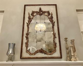 LaBarge contemporary rococo style mirror
45” x 71”
