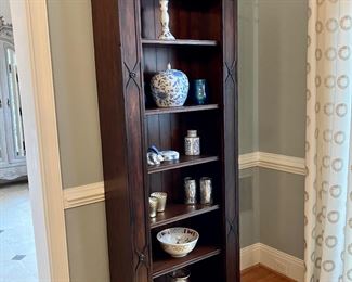 Thomasville bookshelf
(Purchased in 2009 for $850)
36” w, 14” d, 74.5” h
