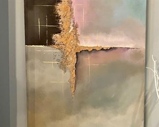 Abstract painting “Trusting” by Wellon Bridgers
24” x 36”
