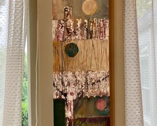 Abstract painting by Lynn McCain
10” x 30”
