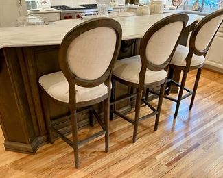 Set of 3 barstools from Restoration Hardware