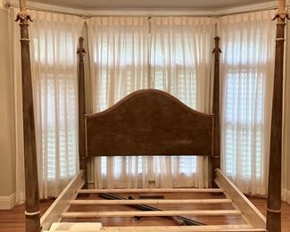 King size brushed bronze poster bed by Ferguson Copeland
