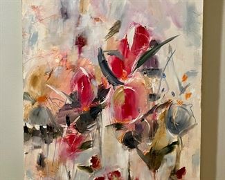 Pink abstract by Liz Lane
24” x 36”
