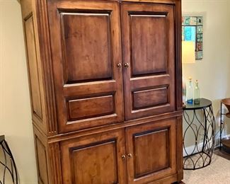 Media cabinet
58” w, 28” d, 83” h
