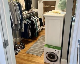 Closet full of women's clothes