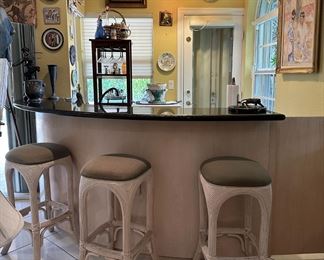 The bar stools are sold.