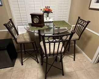 Breakfast Table and 4 Swivel Chairs