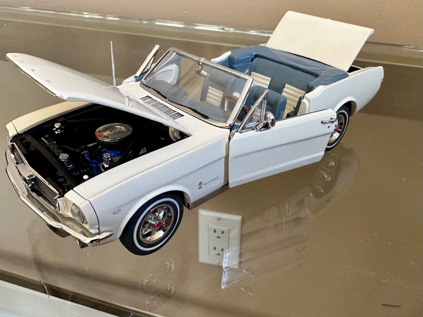 #1 Danbury Mint
 1966 Ford Mustang Convertible 
$30