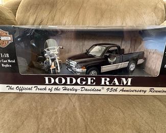 # 84 Maisto international 
Harley-Davison motorcycle and Dodge Ram Truck
Never Opened
$34