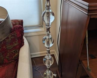Heavy glass lamp