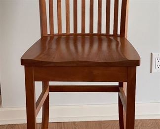 Set of 4 Cherry Mission Style Amish Counter Stools. Each Measures 19" W x 24" H. Photo 1 of 4.