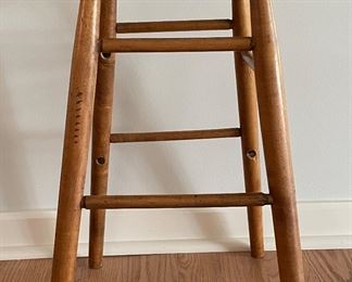 Vintage Stool. Measures 24" H. Photo 1 of 2.