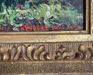 "Maine Barnyard," Oil on Canvas. Rupert Lovejoy. Measures 15.5" W x 13.5" H; 23" W x 21" H With Frame. Photo 2 of 3.