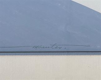 Barn Landscape. Signed By Artist. Measures 35.5" W x 25.5" H; 43.5" W x 34" H with Frame. Photo 2 of 2