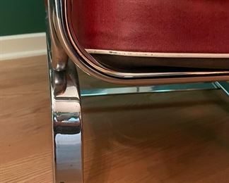 1930s Art Deco Kem Weber “Springer Chair” for Lloyd Manufacturing. Measures 22" W with 17" Seat. Photo 5 of 6.