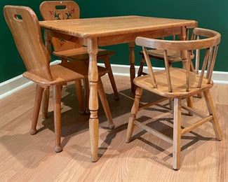 Children's Game Table & Chair Set. Photo 1 of 6.