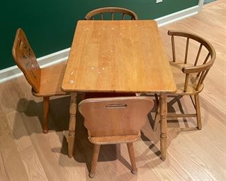 Children's Game Table & Chair Set. Photo 2 of 6.