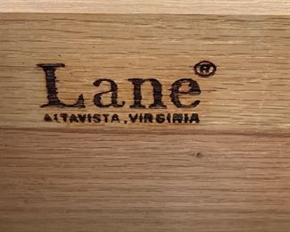 Mid-Century Lane Furniture Brutalist Nine-Drawer Bureau. Measures 68" W x 18" D x 30" H. Photo 5 of 5.