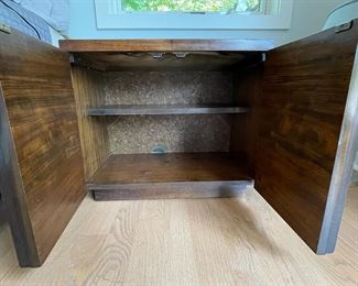 Paul Evans Style Lane Brutalist Bedside Table - 2 Available. Each Measures 28" W x 16" D x 22.5" H. Photo 3 of 4.