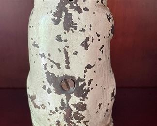 Antique Thrifty, The Wise Pig Cast Iron Bank. Copyright JMR. Photo 3 of 4.