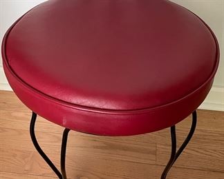 Salterini-Style Pleather Upholstered Chair - 1 Available. Photo 3 of 4.