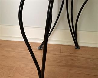 Salterini-Style Pleather Upholstered Chair - 1 Available. Photo 4 of 4.