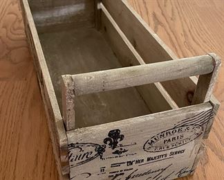 "Paris" Theme Wood Crate. Photo 2 of 2.