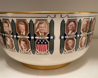 Limited Edition Presidential Bowl 1789 - 1989 - 2 Available. Photo 1 of 3.