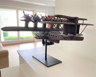 Model of Spruce Goose on Mount. Measures 24" W x 21" H x 14" H. Photo 4 of 4.