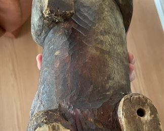 Carved Wood Lion. Photo 3 of 3.