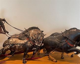 Vintage Logger Sculpture. Measures 45" W x 11.5" D x 15.5" H. Photo 2 of 2.