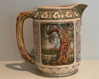 Vintage Weller Pitcher. Photo 2 of 4. Vintage 1920s Weller Kingfisher Pitcher. Photo 2 of 4.